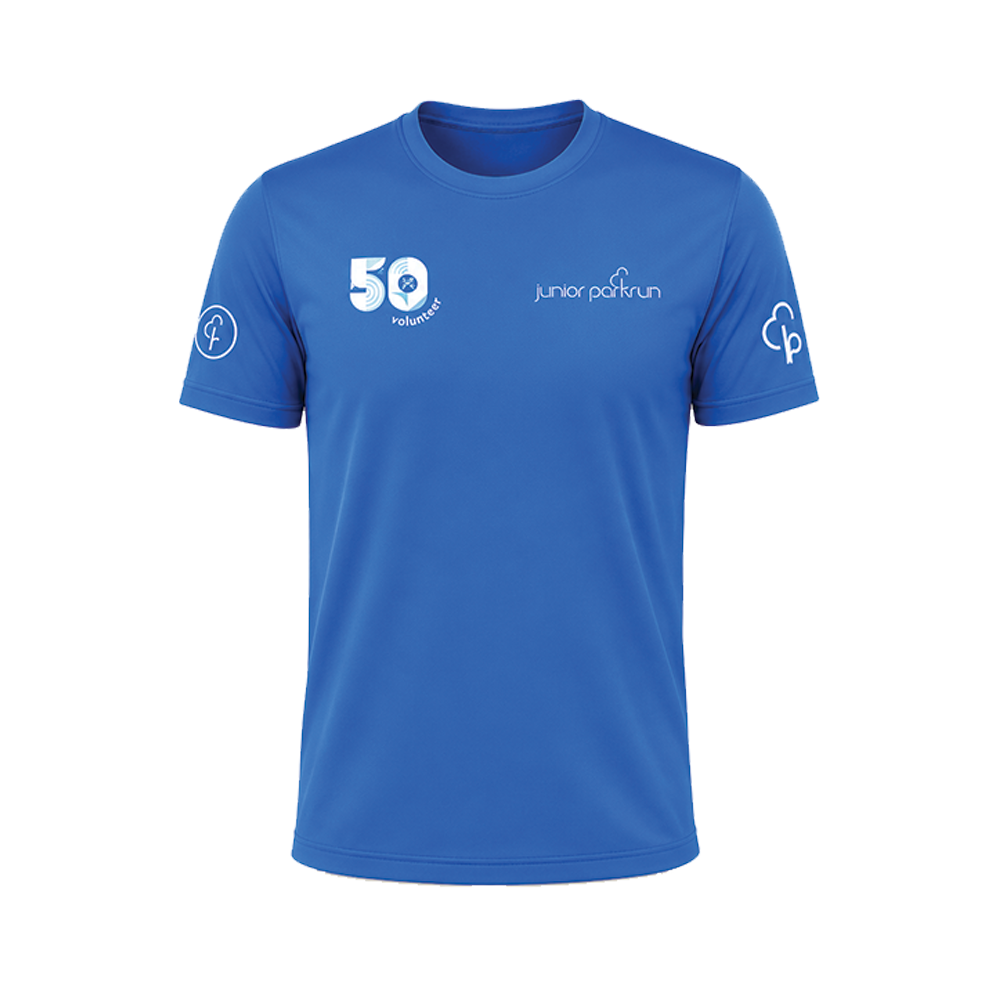 junior parkrun Volunteer Milestone 50 Tee