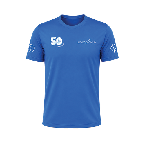junior parkrun Volunteer Milestone 50 Tee