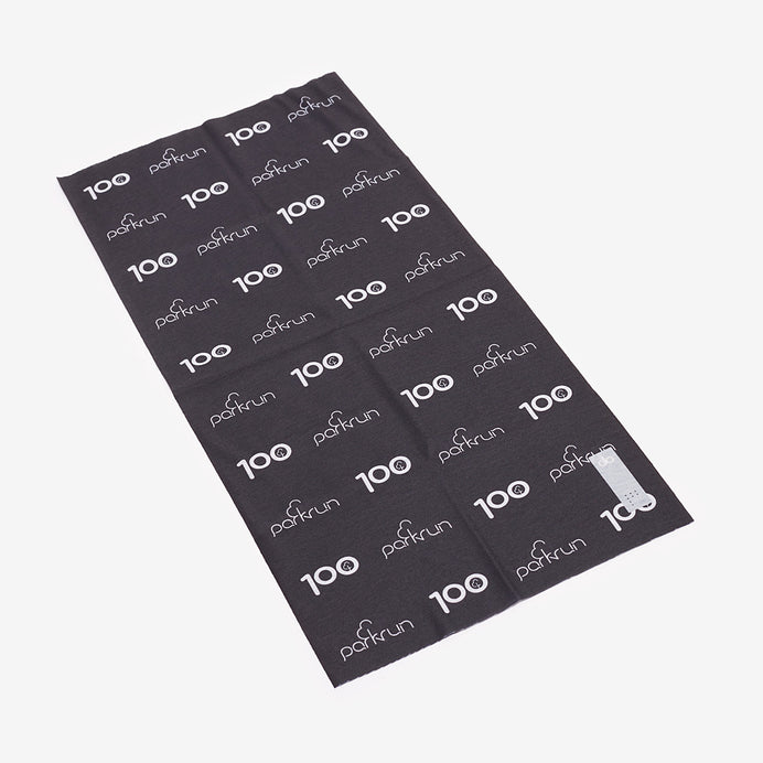 parkrun Walk/Run 100 Milestone parkwrap