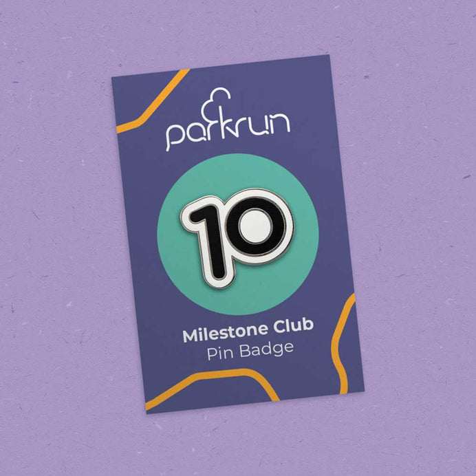 Walk/Run 10 Milestone Pin Badge