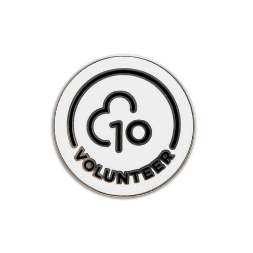 Volunteer 10 Pin Badge