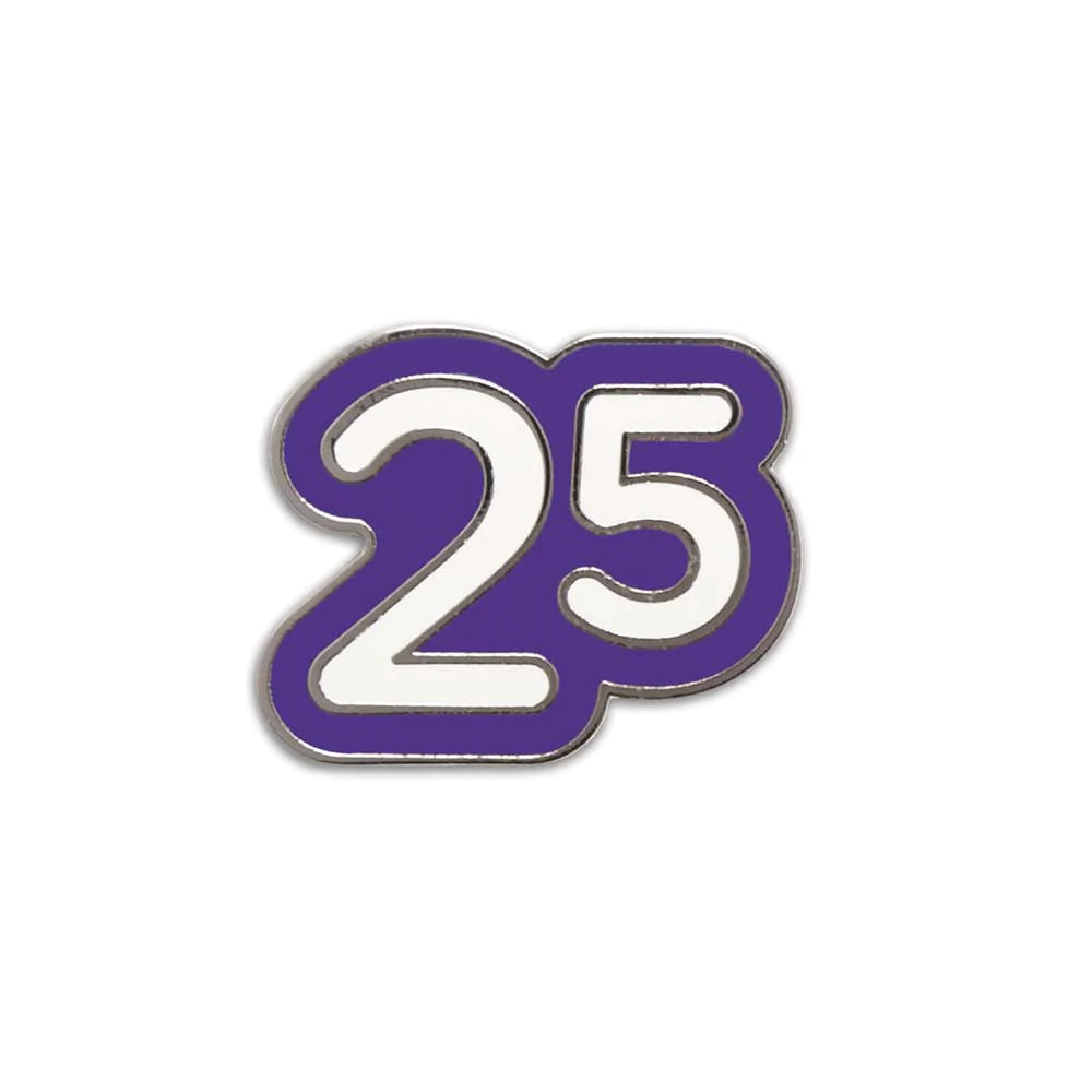 Walk/Run 25 Milestone Pin Badge