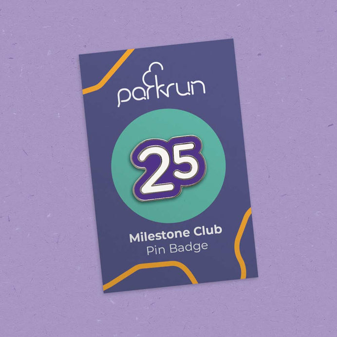Walk/Run 25 Milestone Pin Badge