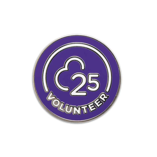 Volunteer 25 Pin Badge
