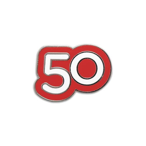 Walk/Run 50 Milestone Pin Badge