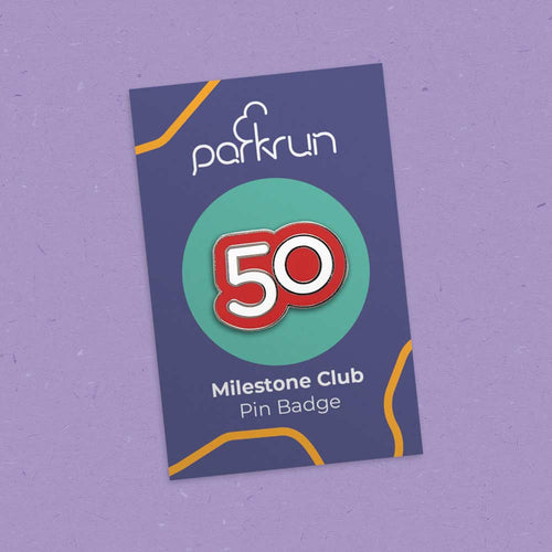 Walk/Run 50 Milestone Pin Badge