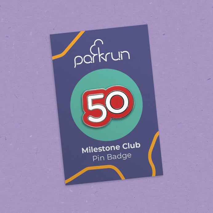 Walk/Run 50 Milestone Pin Badge