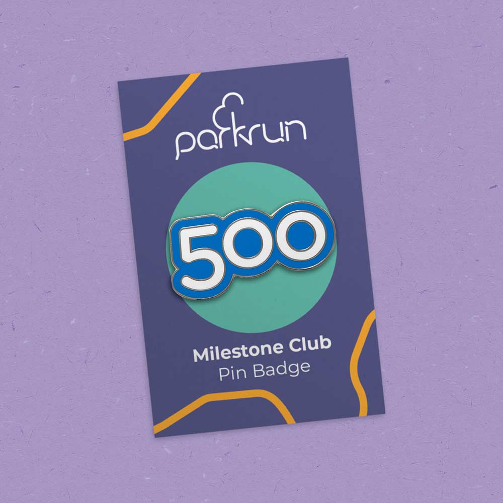 Walk/Run 500 Milestone Pin Badge