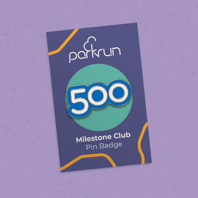 Walk/Run 500 Milestone Pin Badge